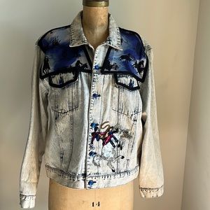 Handmade Vintage Western Cowboy Jean Jacket